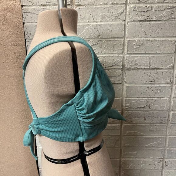Shade & Shore Tie-Front Bralette Bikini Top 36DD NWT - Picture 4 of 10
